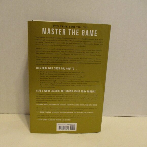 Tony Robbins Money Master The Game Medium Black White Red Financial Book - Picture 2 of 6